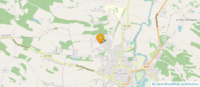 localisation de l'entreprise INSTITUT DE SCIENCE VEDIQUE MAHARISHI  MIRANDE