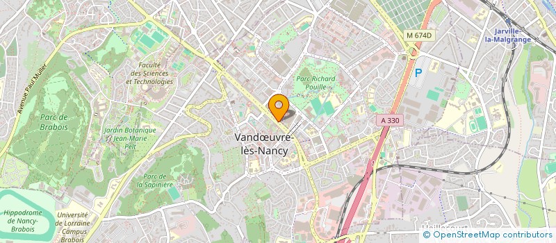 localisation de l'entreprise INSTITUT DE SECURITE EUROPEEN DES CADRES à VANDŒUVRE-LES-NANCY