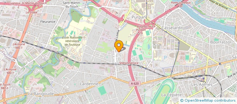localisation de l'entreprise INSTITUT DE SOPHROLOGIE DU SUD-OUEST à TOULOUSE