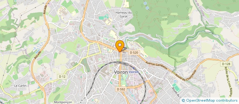 localisation de l'entreprise INSTITUT DELOR à VOIRON