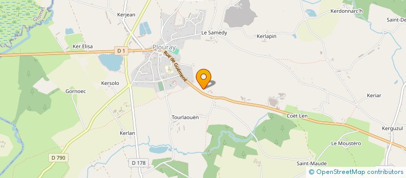 localisation de l'entreprise INSTITUT DEPARTEMENTAL D ACCOMPAGNEMENT ET DE FORMATION DU MORBIHAN  PLOURAY