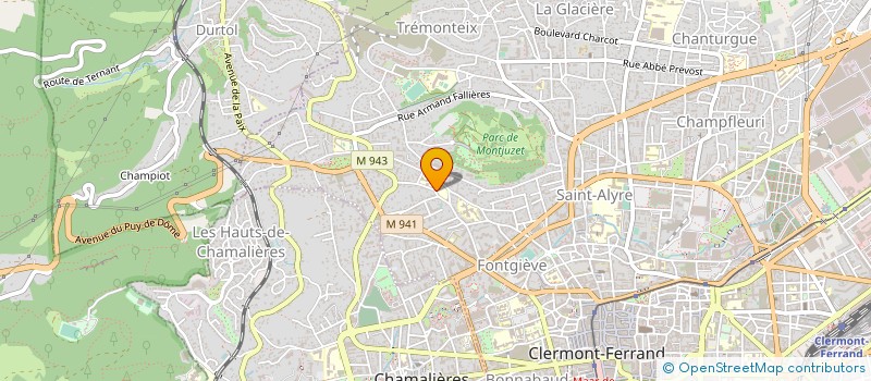 localisation de l'entreprise INSTITUT DEPARTEMENTAL DE JEUNES SOURDS LES GRAVOUSES à CLERMONT-FERRAND