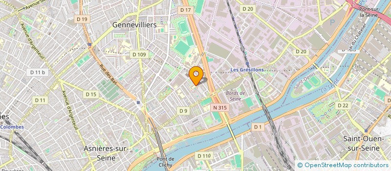 localisation de l'entreprise INSTITUT DEPARTEMENTAL DE L'ECOLE MODERNE DU 92 - PEDAGOGIE FREINET à GENNEVILLIERS