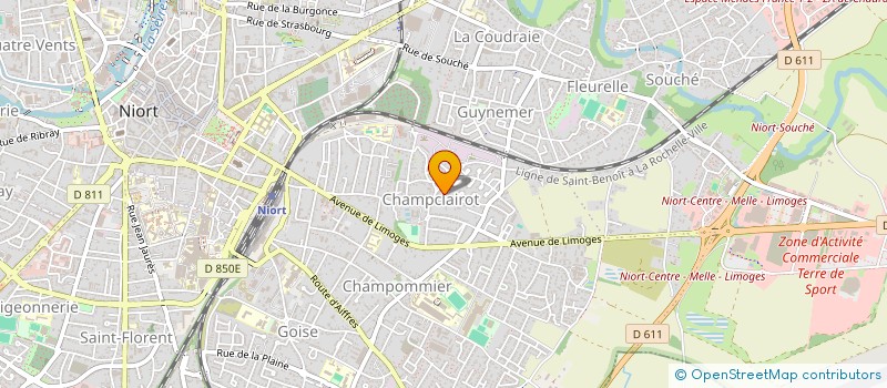 localisation de l'entreprise INSTITUT DES ARTS DU TEXTILE TRADITIONNEL à NIORT