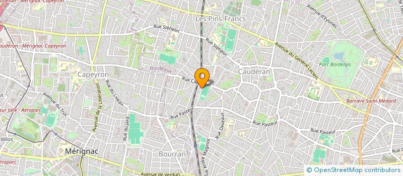 localisation de l'entreprise INSTITUT DES CONDUITES ALIMENTAIRES à BORDEAUX