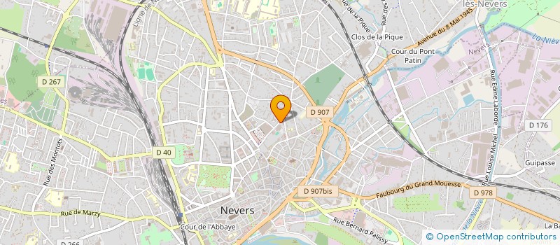 localisation de l'entreprise INSTITUT DES HAUTES ETUDES DES MONDES RURAUX à NEVERS