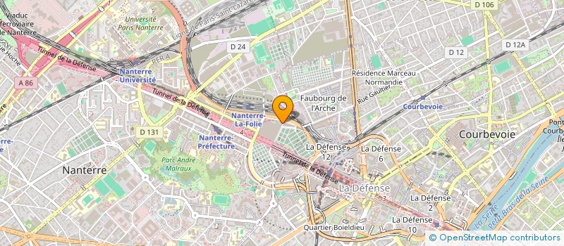 localisation de l'entreprise INSTITUT DES HAUTS-DE-SEINE  NANTERRE