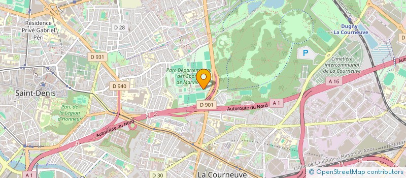 localisation de l'entreprise INSTITUT DES METIERS AQUATIQUES DU 93 ( IMA 93 ) à LA COURNEUVE