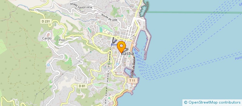localisation de l'entreprise INSTITUT DES METIERS DU SPECTACLE à BASTIA