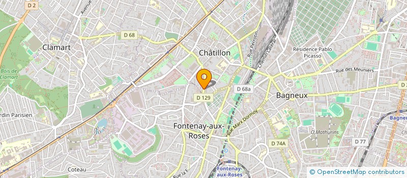 localisation de l'entreprise INSTITUT DES METIERS DU TERTIAIRE ET DU BATIMENT  CHATILLON