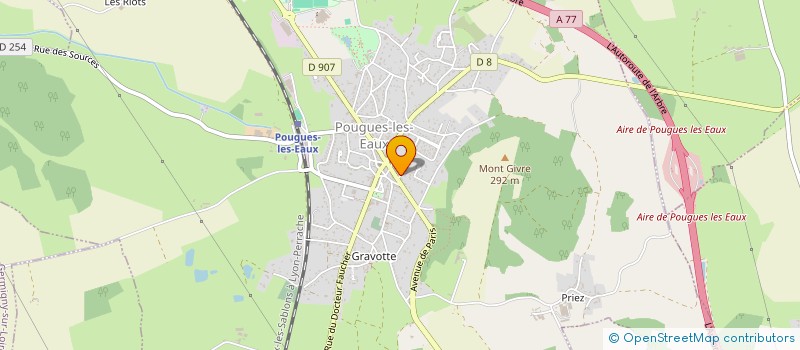 localisation de l'entreprise INSTITUT DES SOURCES à POUGUES-LES-EAUX