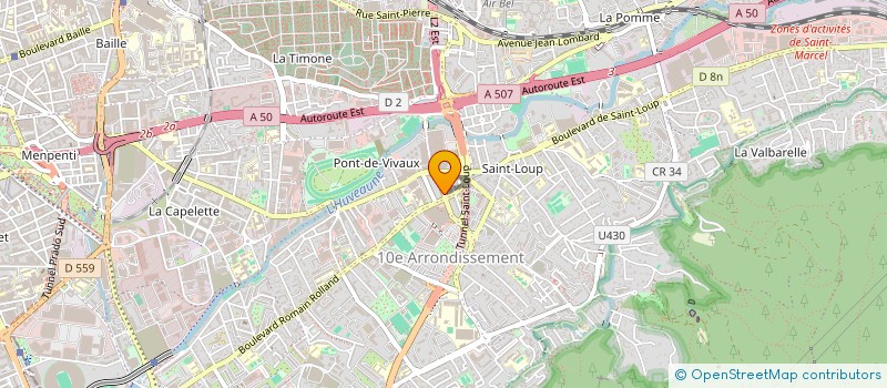 localisation de l'entreprise INSTITUT DEVELOPPEMENT ECHANGE BATIMENT E4  MARSEILLE