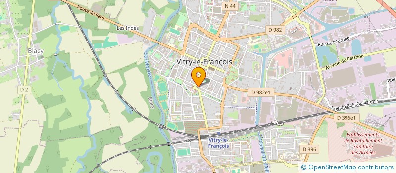 localisation de l'entreprise INSTITUT DEVELOPPEMENT ECONOMI FORMATION  VITRY-LE-FRANCOIS