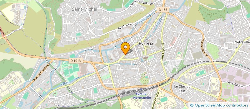 localisation de l'entreprise INSTITUT DOMINIQUE C.  EVREUX
