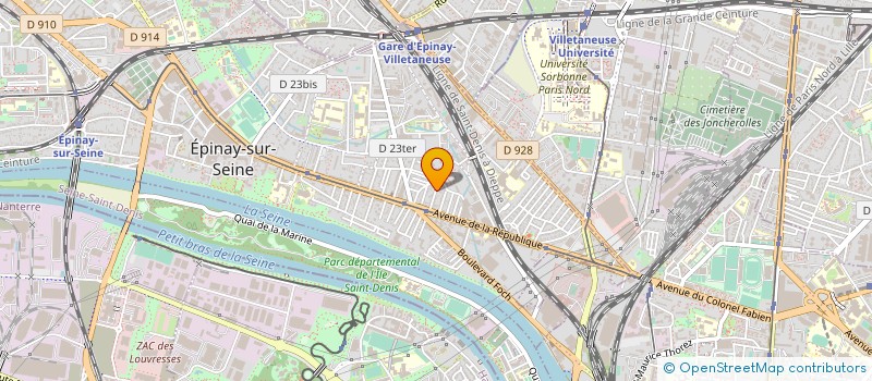 localisation de l'entreprise INSTITUT DOUBLAGE POSTSYNCHRONISATION à EPINAY-SUR-SEINE