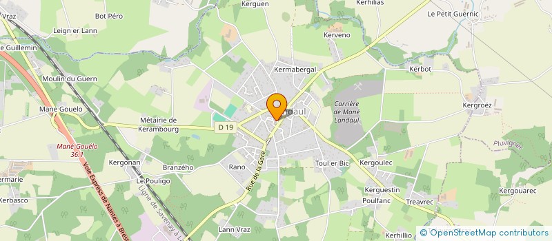 localisation de l'entreprise INSTITUT DOUC'HEURE à LANDAUL