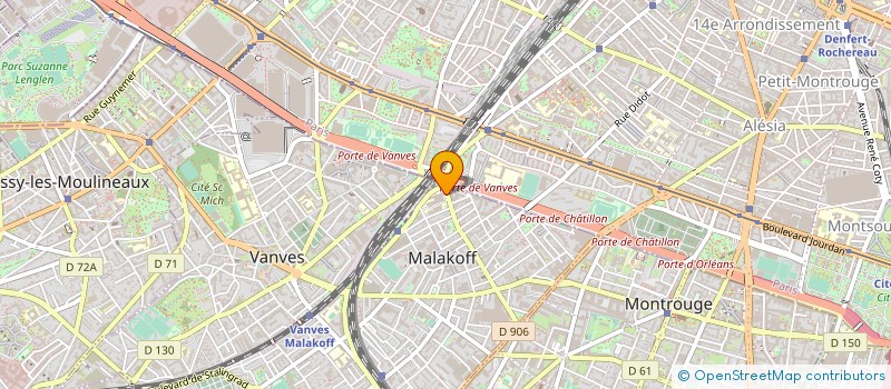 localisation de l'entreprise INSTITUT  DROIT ET SOCIETE à MALAKOFF