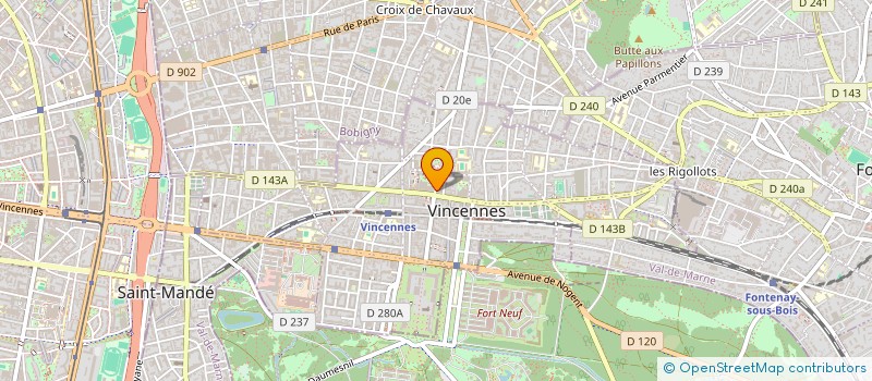 localisation de l'entreprise INSTITUT DU BOIS à CHAMPS-SUR-MARNE