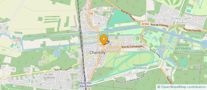 localisation de l'entreprise INSTITUT DU CHATEAU à CHANTILLY
