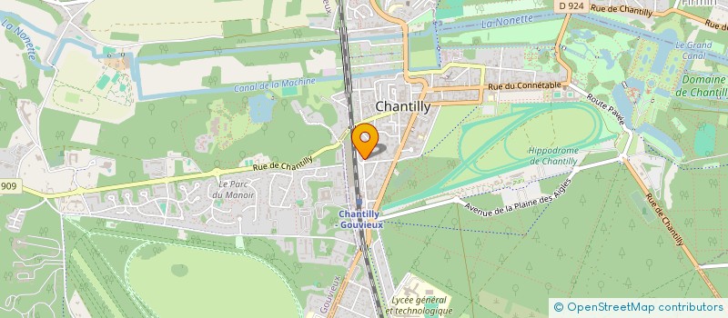 localisation de l'entreprise INSTITUT DU GOUT  CHANTILLY