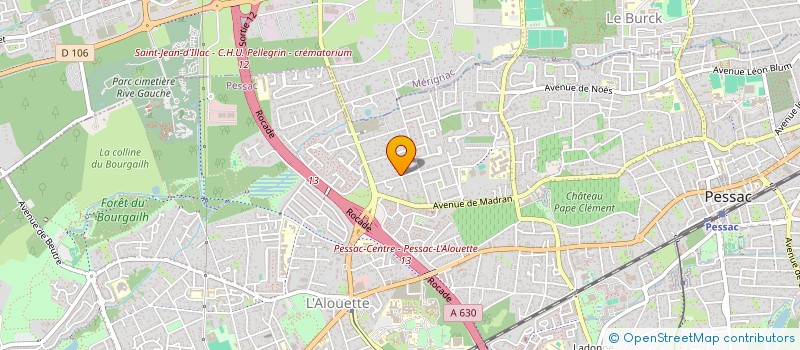 localisation de l'entreprise INSTITUT DU GOUT NOUVELLE-AQUITAINE à PESSAC