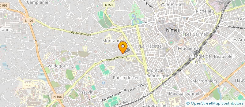 localisation de l'entreprise INSTITUT DU MOUVEMENT  NIMES