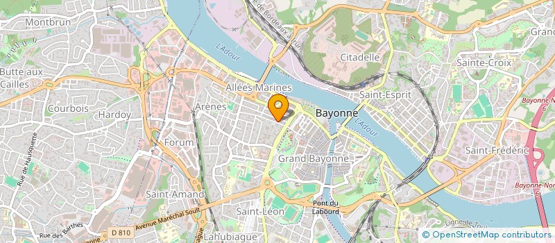 localisation de l'entreprise INSTITUT DU PARC  BAYONNE