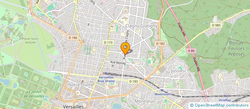 localisation de l'entreprise INSTITUT DU PARC  VERSAILLES