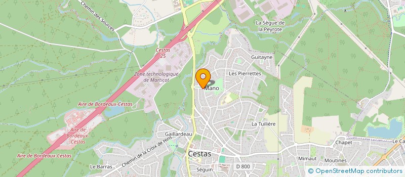 localisation de l'entreprise INSTITUT DU PRESENT à CESTAS