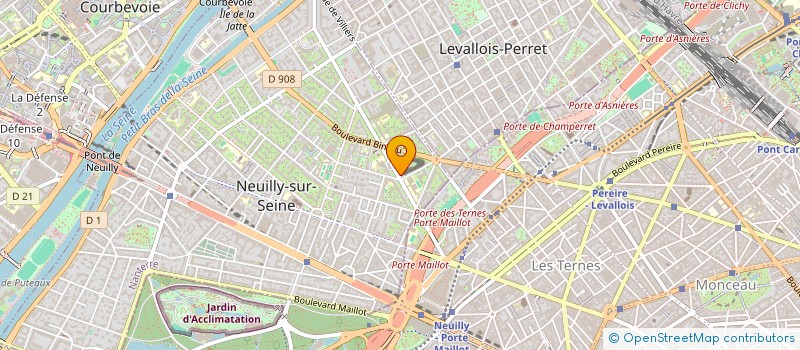 localisation de l'entreprise INSTITUT DU SEIN HENRI HARTMANN à NEUILLY-SUR-SEINE