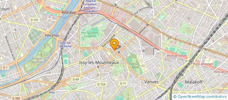 localisation de l'entreprise INSTITUT DU VIRTUEL SEINE OUEST à ISSY-LES-MOULINEAUX