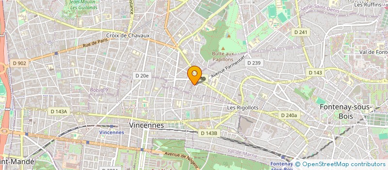 localisation de l'entreprise INSTITUT DU YOGA INTREGAL à FONTENAY-SOUS-BOIS
