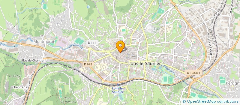 localisation de l'entreprise INSTITUT EDITH COURBET à LONS-LE-SAUNIER