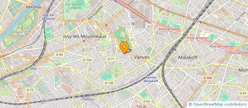 localisation de l'entreprise INSTITUT EFFARD  VANVES