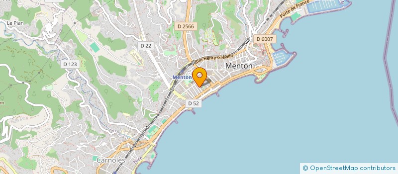 localisation de l'entreprise INSTITUT ELOVANESS à MENTON