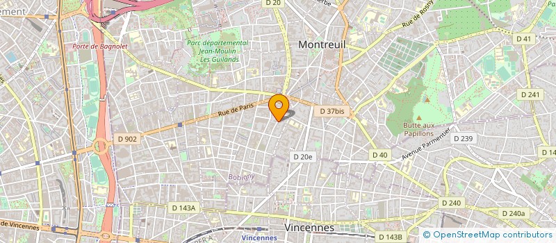 localisation de l'entreprise INSTITUT ENERGIE ET DEVELOPPEMENT à MONTREUIL