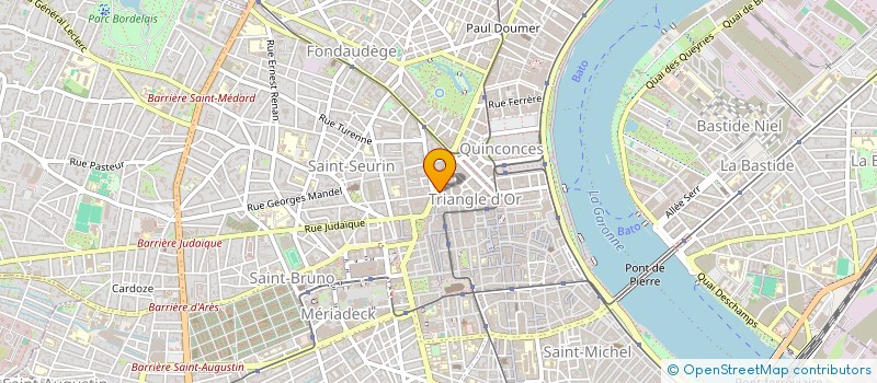 localisation de l'entreprise INSTITUT ENTERRITOIRES à BORDEAUX