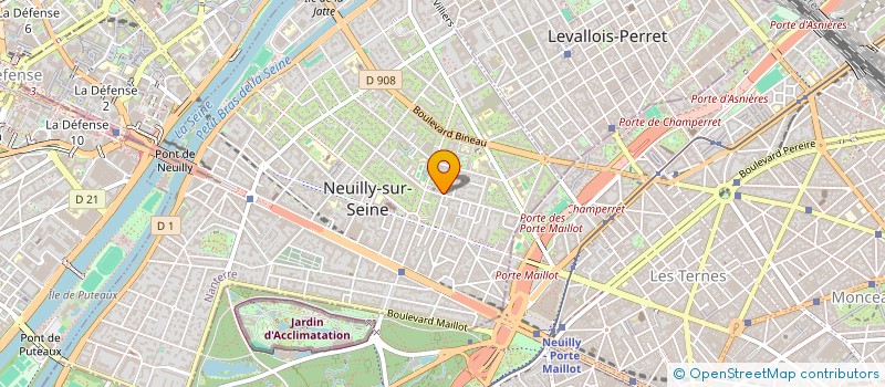 localisation de l'entreprise INSTITUT ETHIQUE ET POLITIQUE à NEUILLY-SUR-SEINE