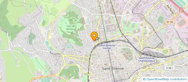 localisation de l'entreprise INSTITUT ETUDES SUPERIEURES FAMILIALES à SAINT-ETIENNE