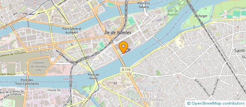 localisation de l'entreprise INSTITUT ETUDES SYSTEMES COMMUNIC OUEST à NANTES