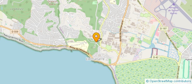 localisation de l'entreprise INSTITUT EURO-MEDITERRANEEN DE RECHERCHE ET D'INNOVATION EN ERGONOMIE ET BIOMECANIQUE POUR L'HOMME CONNECTE à HYERES