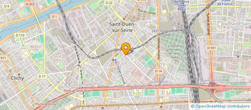 localisation de l'entreprise INSTITUT EUROARABE à SAINT-OUEN-SUR-SEINE