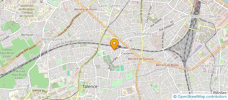 localisation de l'entreprise INSTITUT EUROPEEN DES PRATIQUES DE SANTE ET D'EVOLUTION  TALENCE