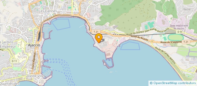 localisation de l'entreprise INSTITUT EUROPEEN RECHERCH COMMERCIALES à AJACCIO