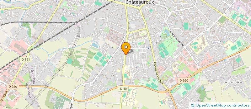 localisation de l'entreprise INSTITUT F.V à CHATEAUROUX