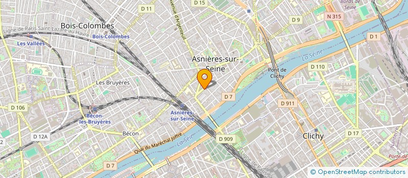 localisation de l'entreprise INSTITUT FLORENCE à ASNIERES-SUR-SEINE