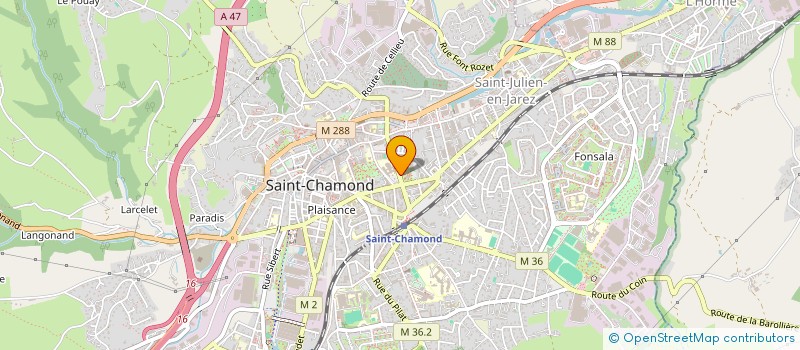 localisation de l'entreprise INSTITUT FORMAT RECHERCHE APPLIQ LOIRE à SAINT-CHAMOND
