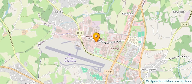 localisation de l'entreprise INSTITUT FORMATION ALCATEL CIT à LANNION