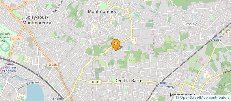 localisation de l'entreprise INSTITUT FORMATION EQUIPE ODONTOLOGIE à DEUIL-LA-BARRE
