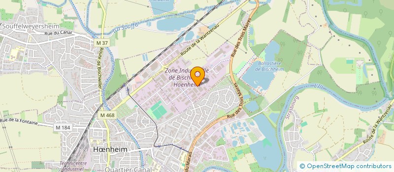 localisation de l'entreprise INSTITUT FORMATION FROID  BISCHHEIM